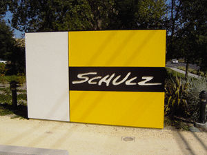 Sign for Schulz Museum