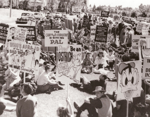 Disney strikers in 1941
