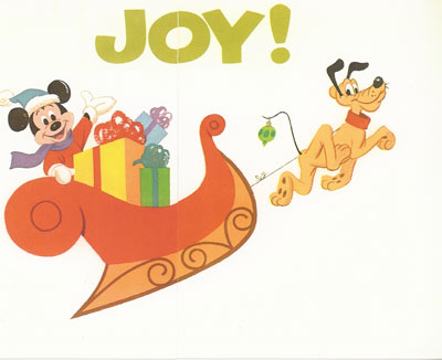 Disney Christmas card