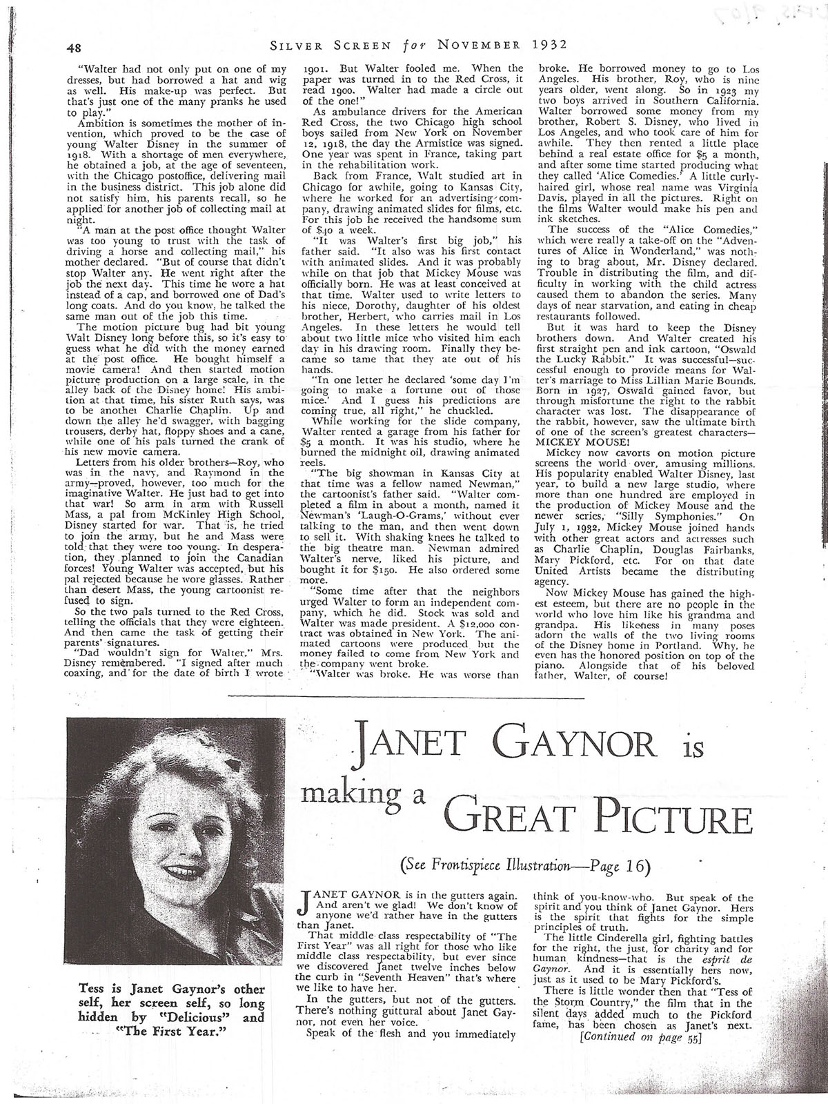 Silver Screen article, page 3