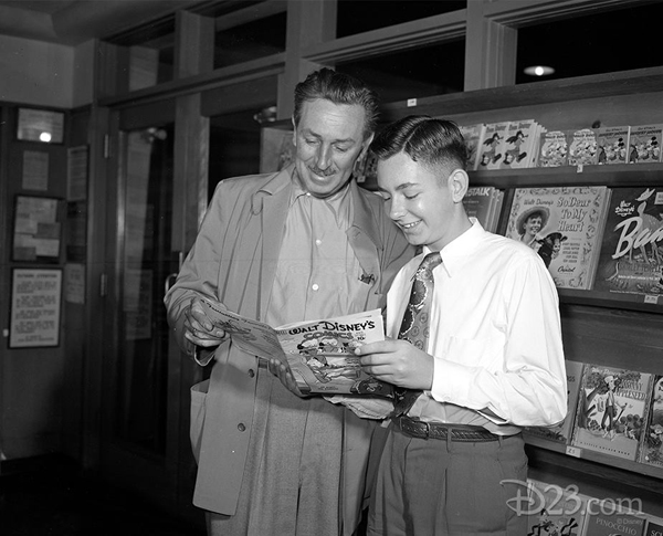 Walt with comic book