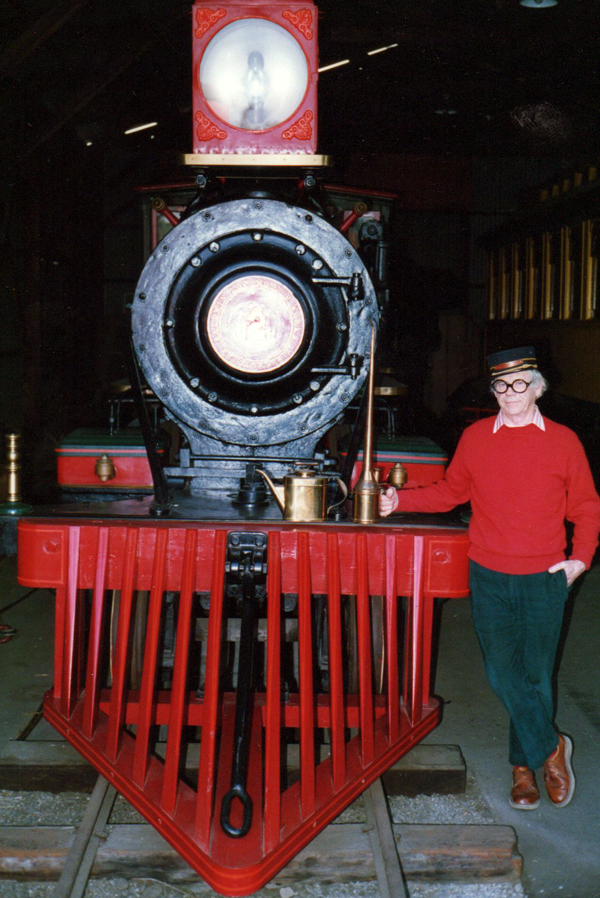 Ward Kimball and locomotive